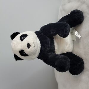 IKEA KRAMIG Panda Bear Plush Black & White Soft 12"